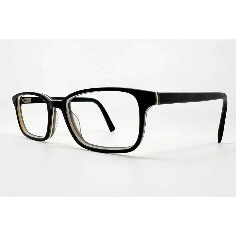 Warby Parker Eyeglass Frames Mens Black Wilkie M 103 Rectangle 50-18-145 50mm